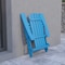 Flash Furniture All-Weather Folding Adirondack Chair in Blue JJ-C14505-BLU-GG - alternate 3